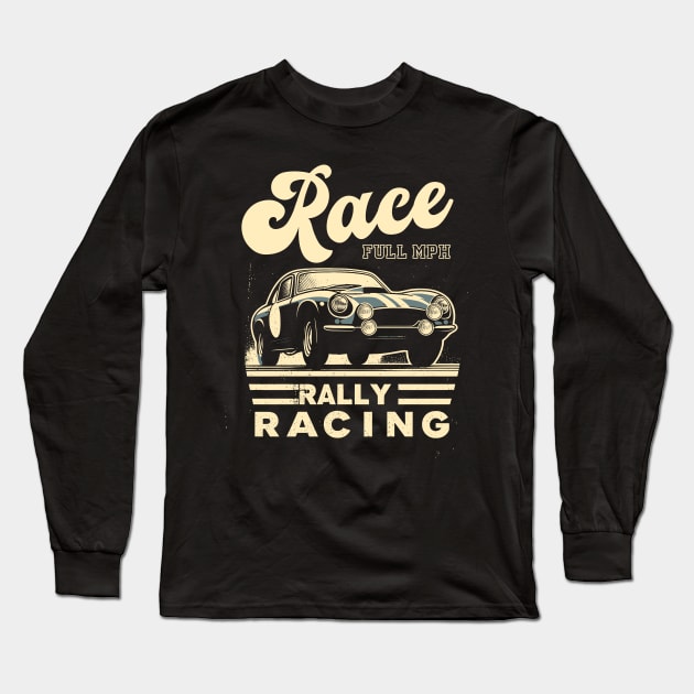 Vintage Rally Retro Car Long Sleeve T-Shirt by Casually Fashion Store